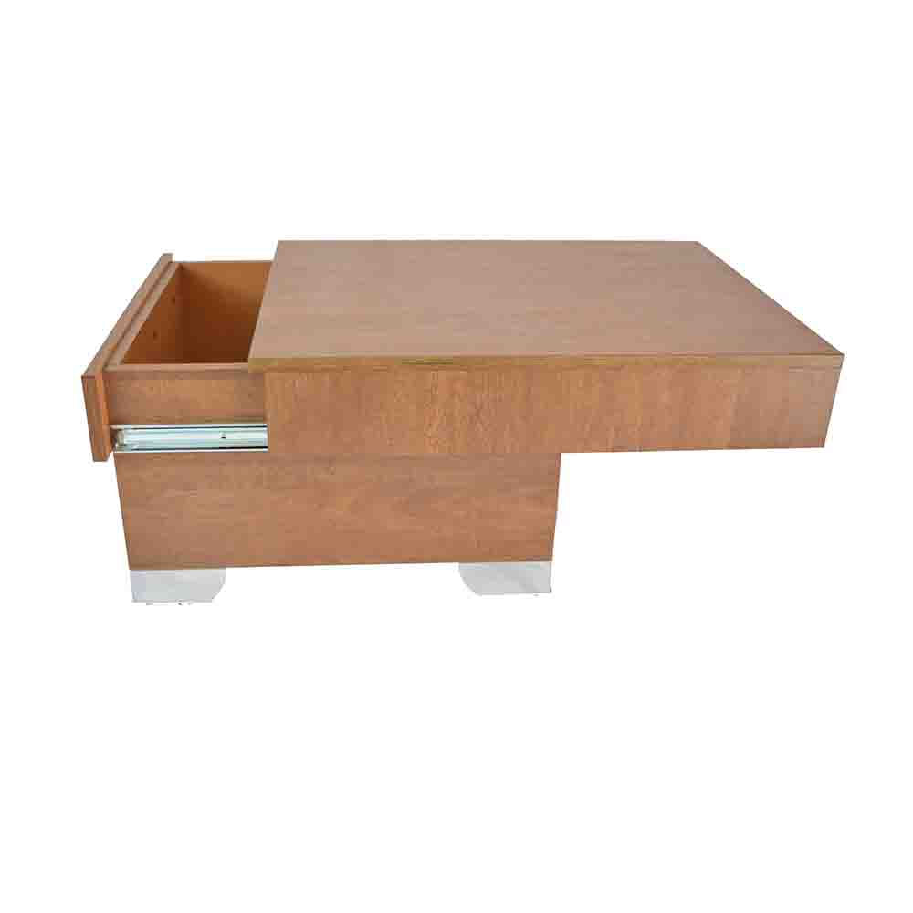Mesa De Centro Arce En Madera Mdp 15 Mm Patas Cromadas L img #4