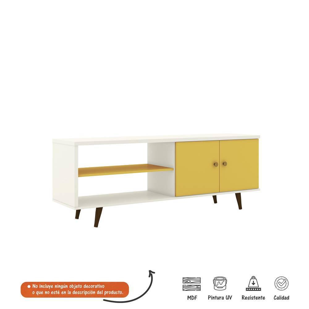 Mesa Para Tv Mueble Para Televisor Hasta 60 Pulgadas Amarillo Mesa Para Tv Mueble Para Televisor Hasta 60 Pulgadas Amarillo