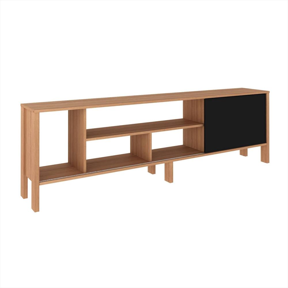 Rack Inmaculada Almendra Y Negro 183 Cm Con Una Puerta img #2