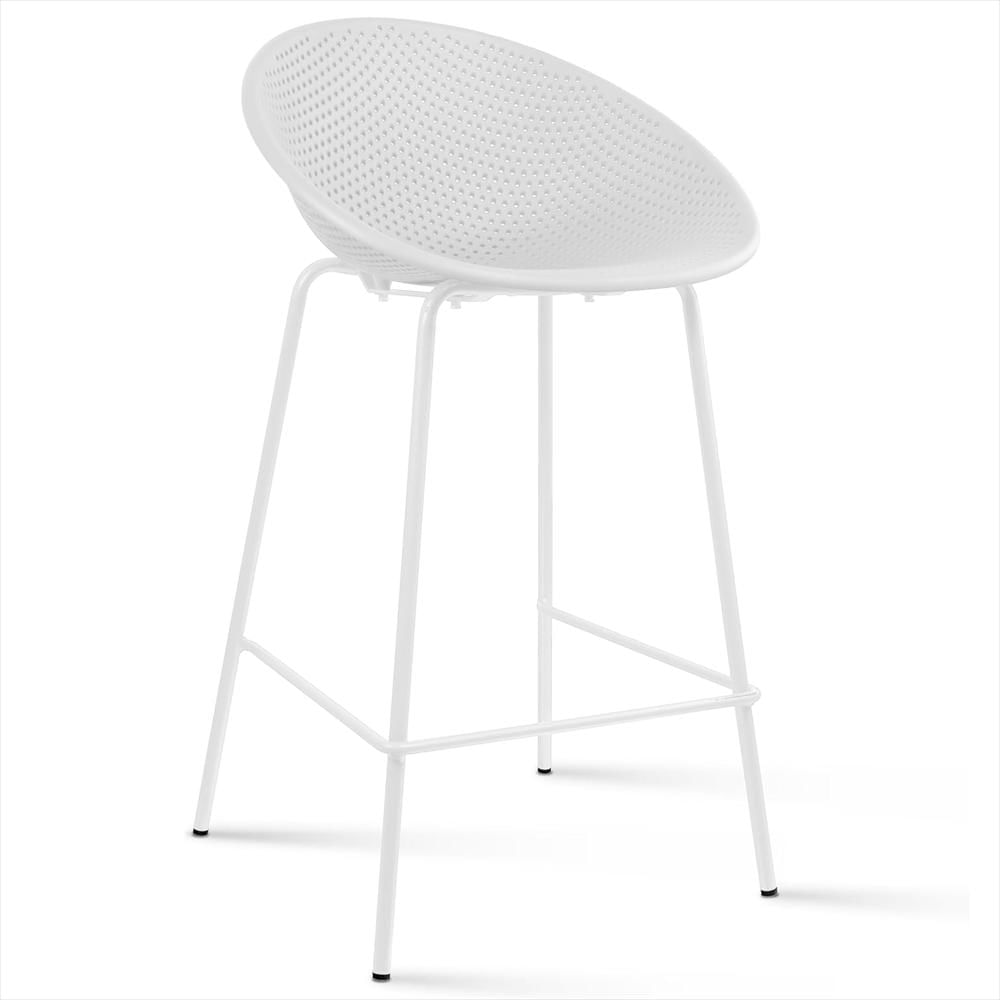 Silla Bar Tipo Huevo H00110476bl Blanco
