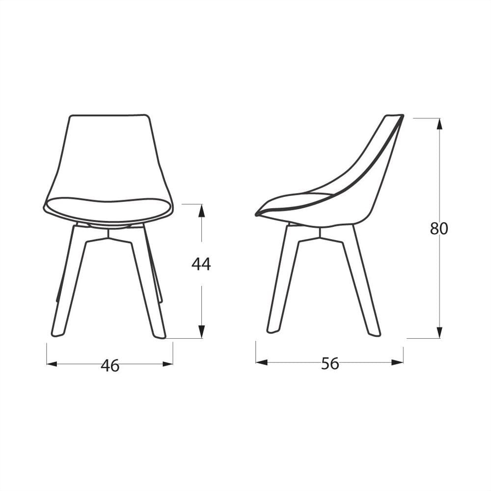 Silla De Madera Blanca Elegante Y Moderna Con Patas En Madera img #4