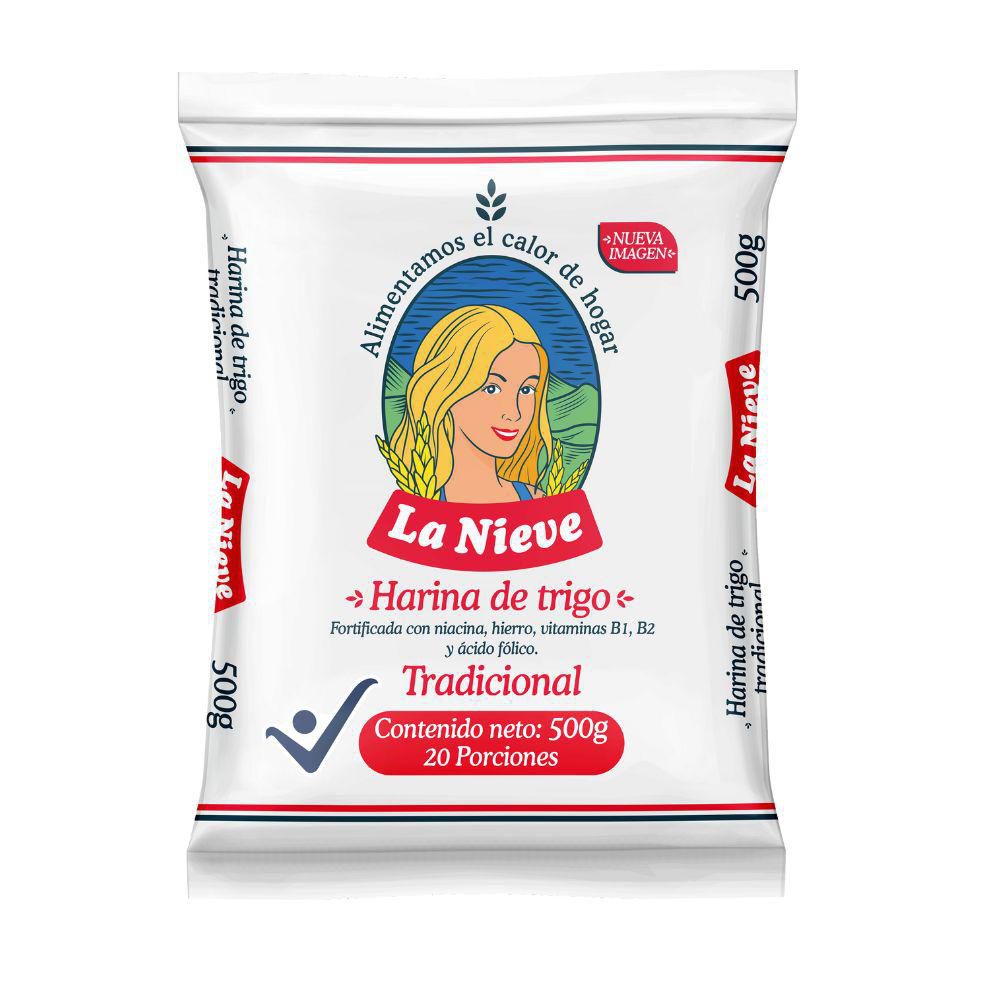 Harina de trigo LA NIEVE tradicional (500  gr)