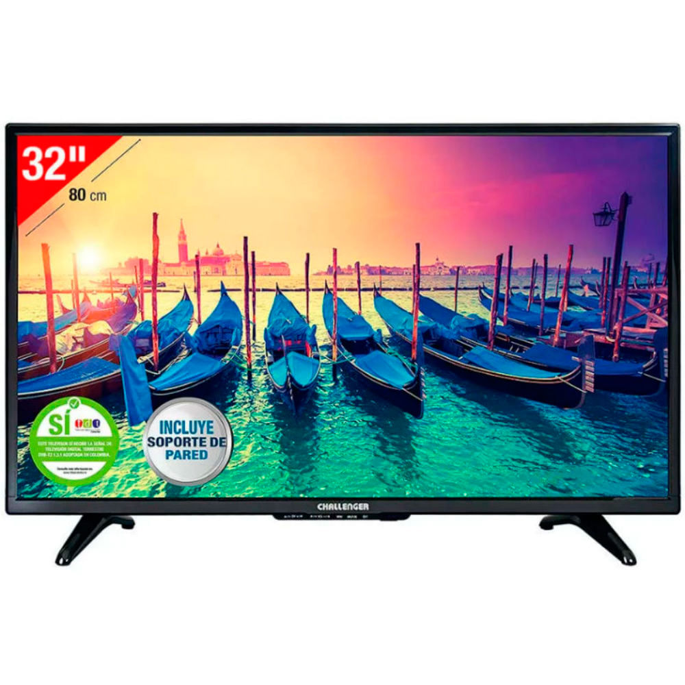 Televisor Led Challenger 32 Pulgadas Hd 32T15 Ng T2