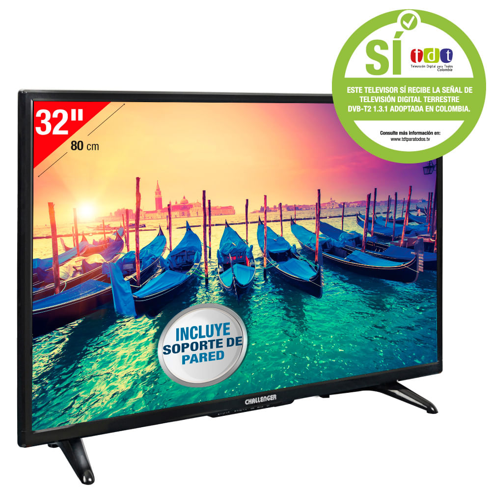 Televisor Led Challenger 32 Pulgadas Hd 32T15 Ng T2 img #2