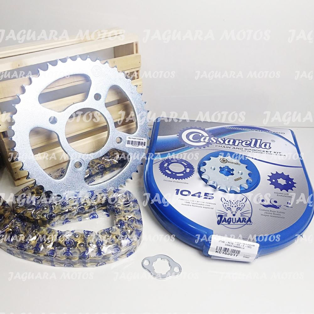 Kit Arrastre Gixxer 150 Cadena Dorada Cassarella img #1