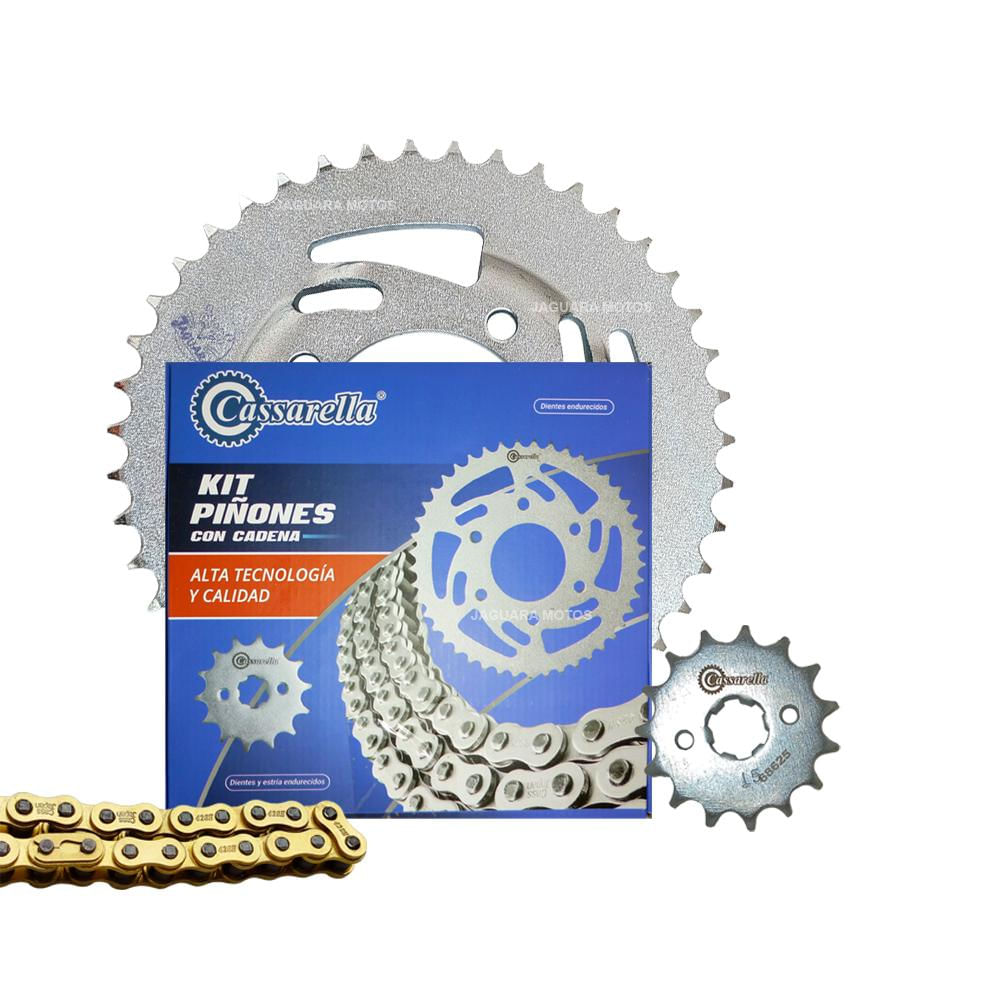 Kit Arrastre Akt Ttr 200 Cadena Dorada Cassarella img #2