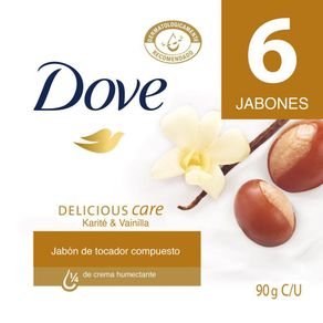 Jabón DOVE Karite Y Vainilla Barra x6und 90gr (540  gr)