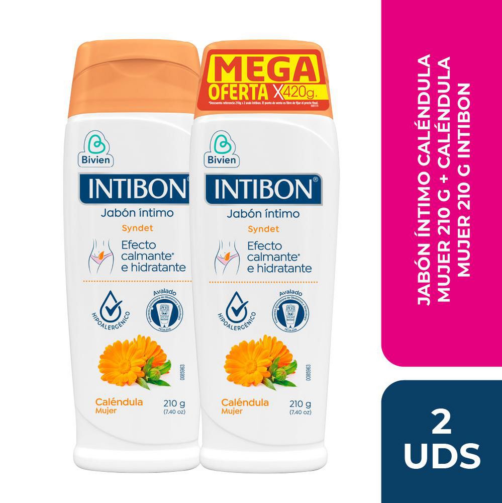 Jabón íntimo INTIBON caléndula (420  gr)