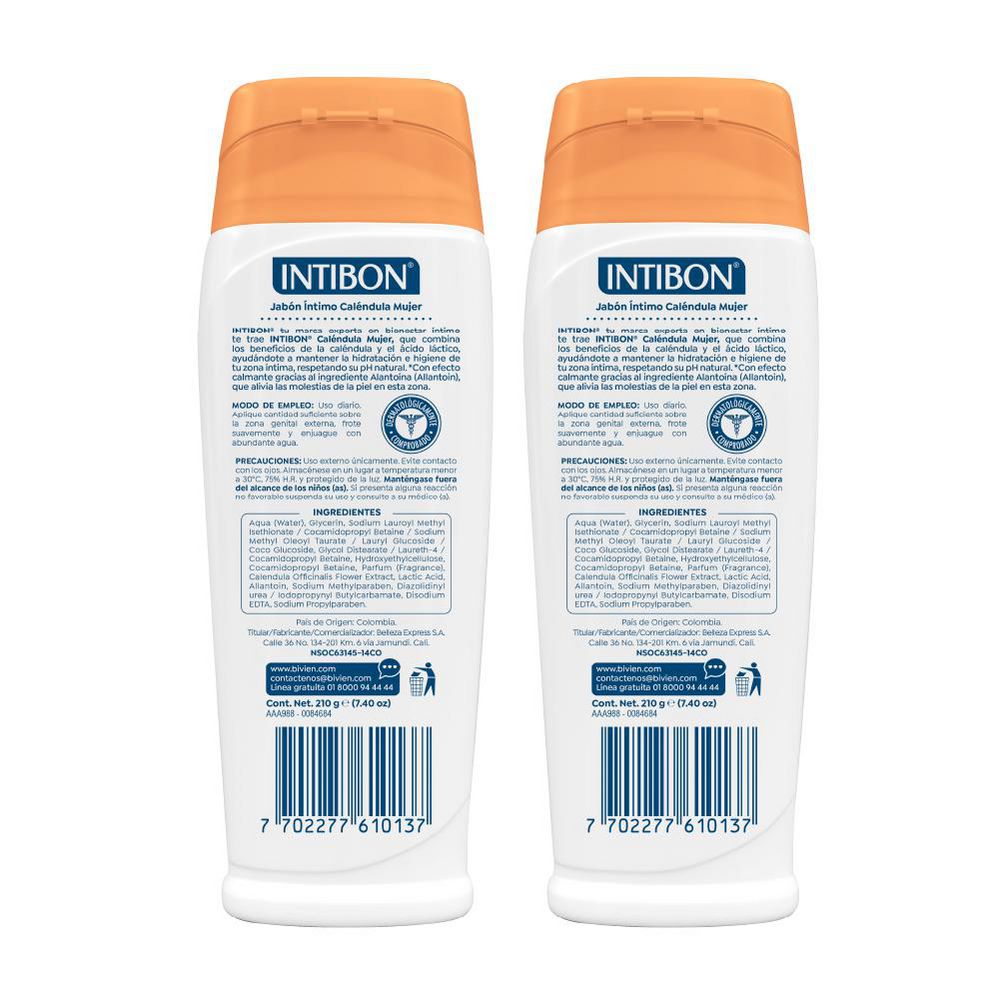 Jabón íntimo INTIBON caléndula (420  gr) img #2