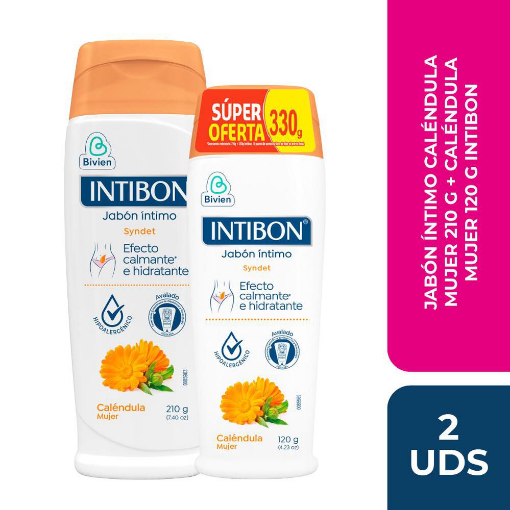Jabón íntimo INTIBON caléndula (330  gr)