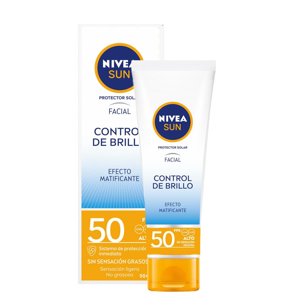 Protector solar NIVEA control brillo FPS 50 (50  ml)