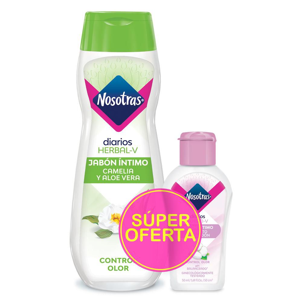 Jabón íntimo NOSOTRAS herbal agua de rosas (250  ml)
