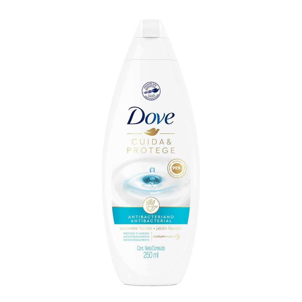 Jabón líquido DOVE cuida y protege corporal (250  ml) img #2