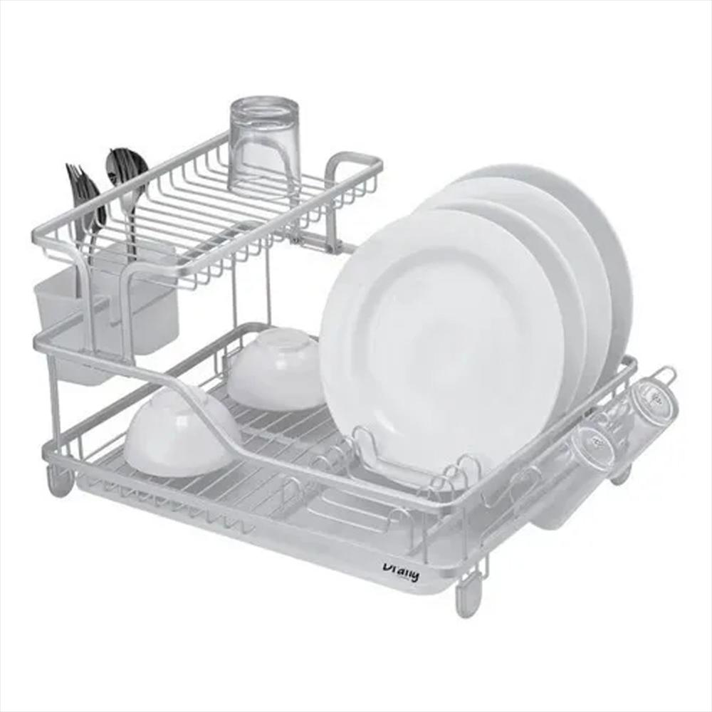 Escurridor Platos 2 Niveles Mt0821 159 Plateado img #1