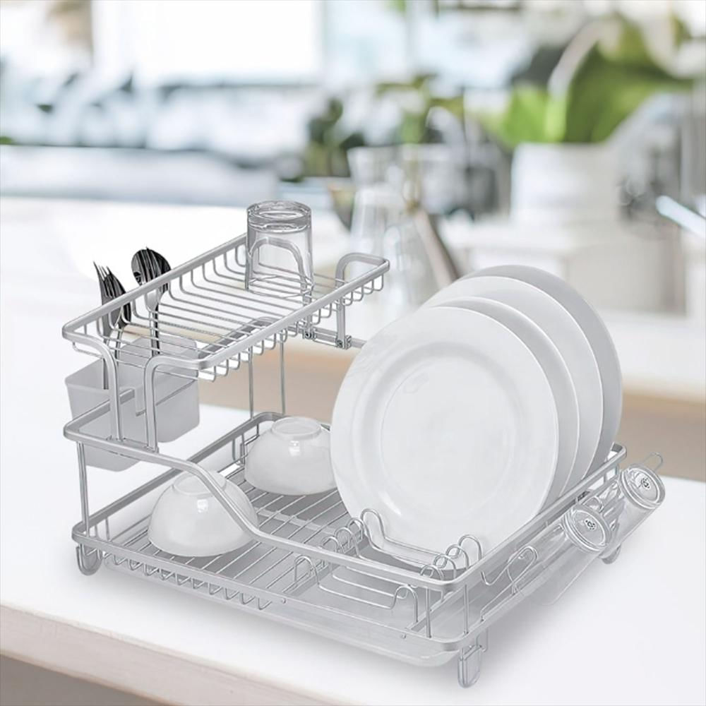 Escurridor Platos 2 Niveles Mt0821 159 Plateado img #2