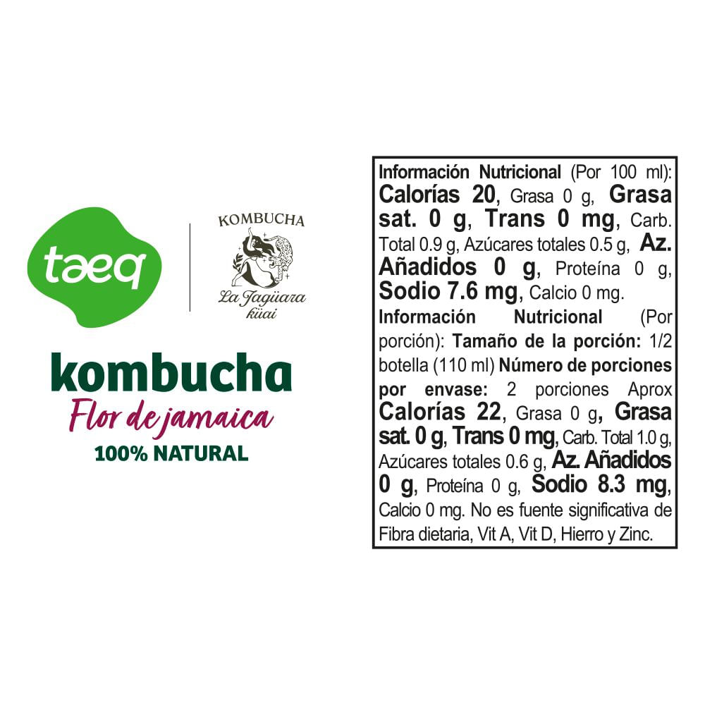 Kombucha TAEQ flor de jamaica (215  ml) img #2