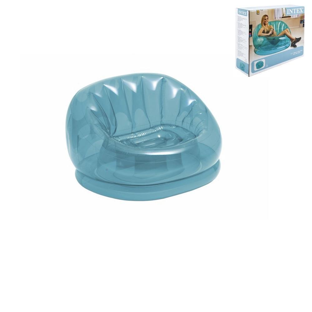 exito.com | Silla Inflable Transparente Intex Azul