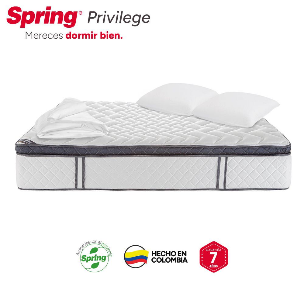 Colchon SPRING Doble (140 x 190 cm) PRIVILEGE Pocket Firme img #7