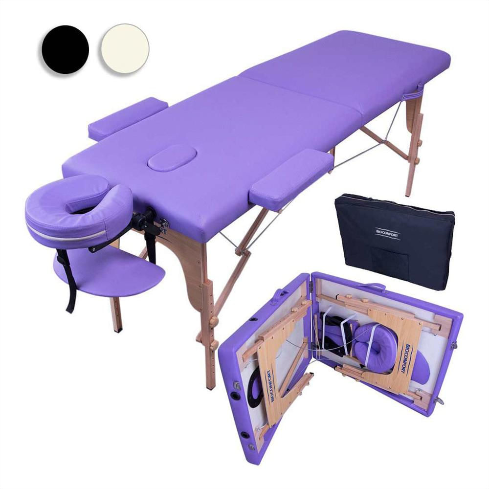 Camilla Masajes Para Spa Portatil Color Morado