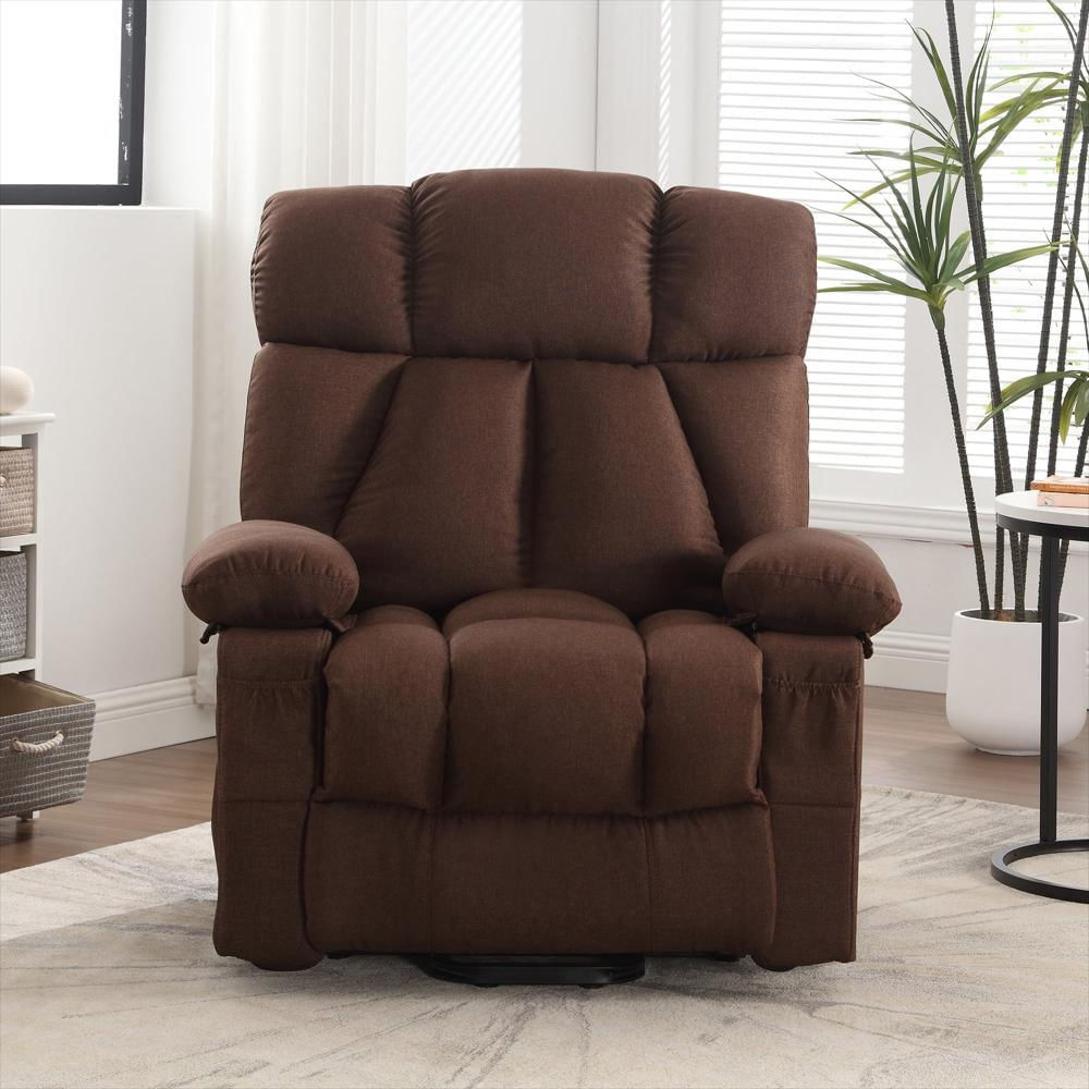 Silla Reclinable Jonpony Con Masaje Y Vibración Cafe img #3