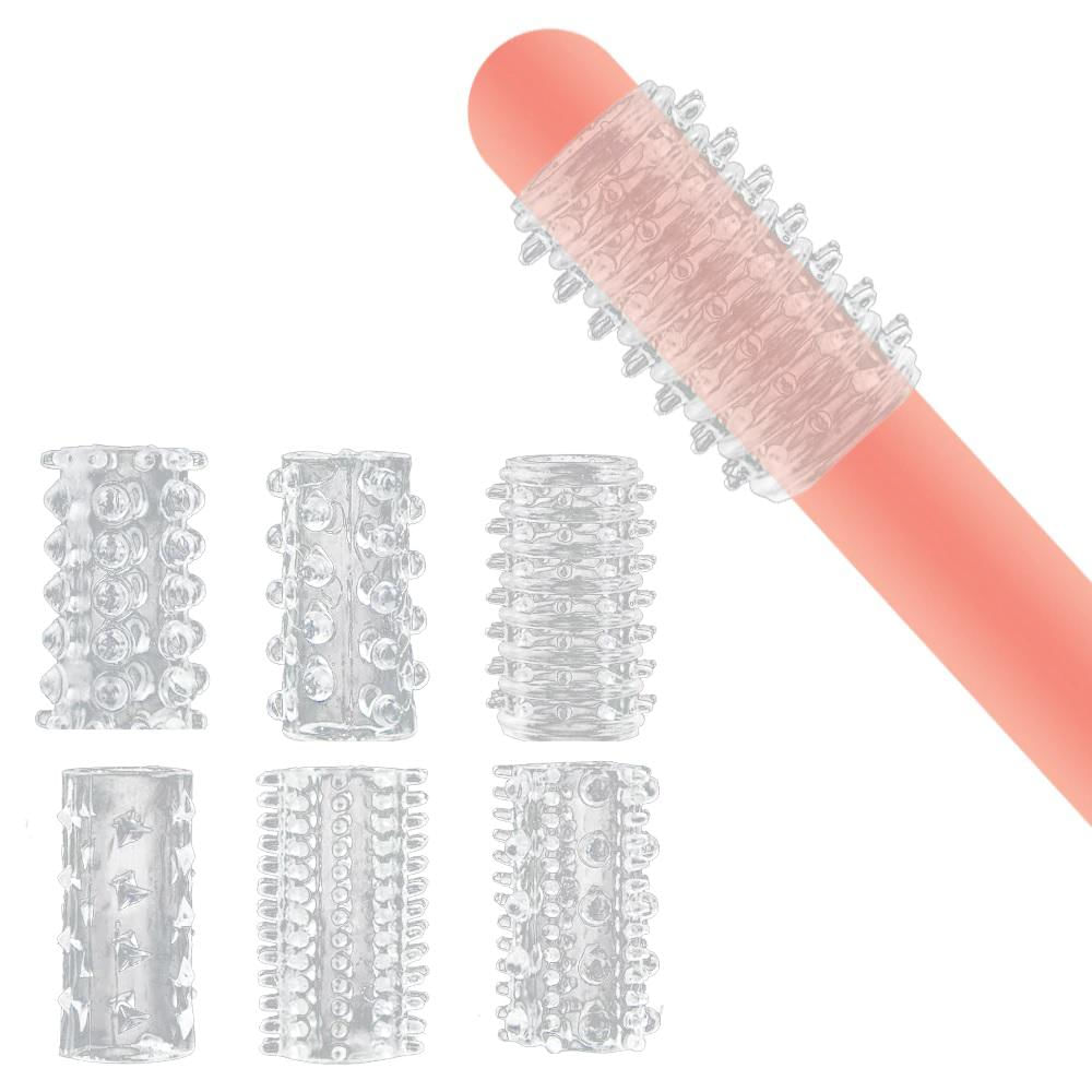 6 Fundas Anillos Para Pene De Silicona Retarda Eyaculacion