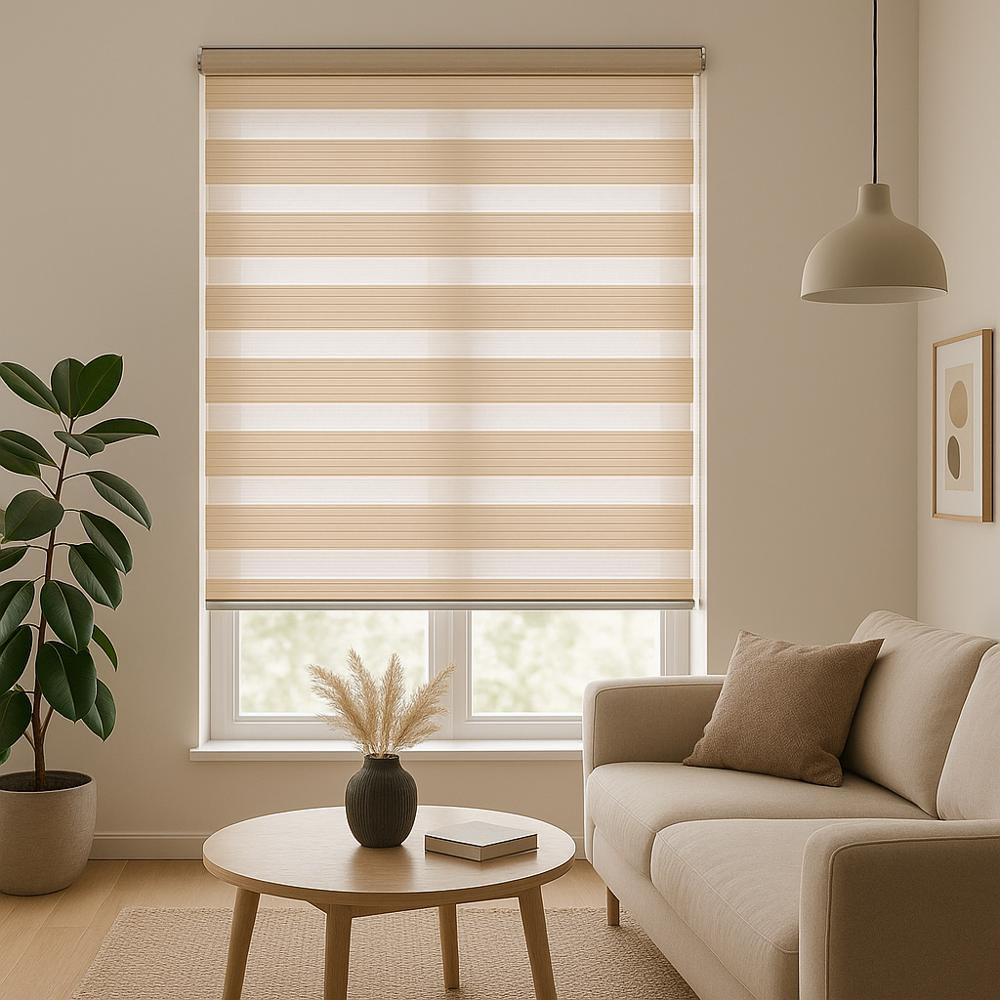 Cortina Enrrollable Sheer Echo Beige 160 X 160 Cm img #2