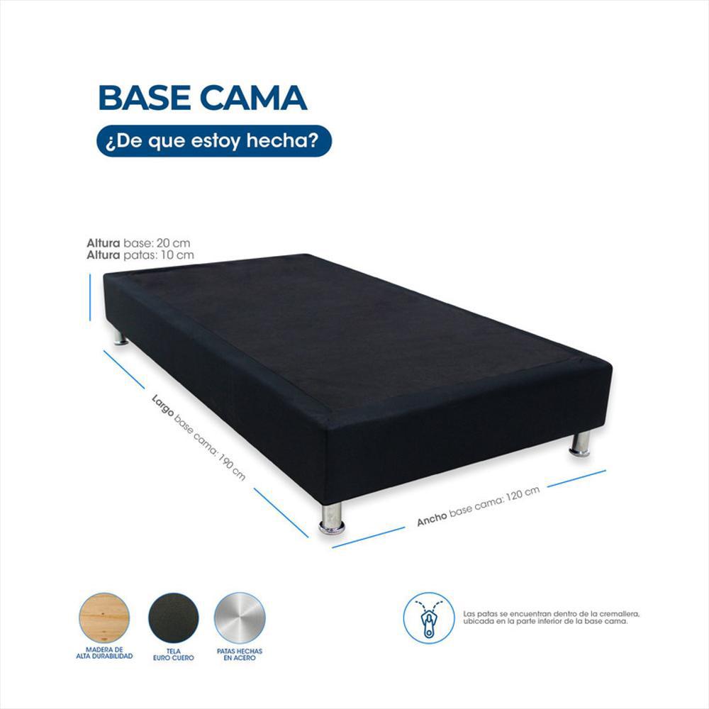 Base Cama Relax Dream Night Semidoble (120X190) Madera