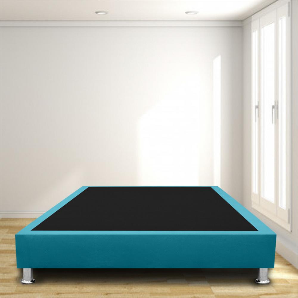 Base Cama Magic Class Sommier 140X190 Microfibra Azul
