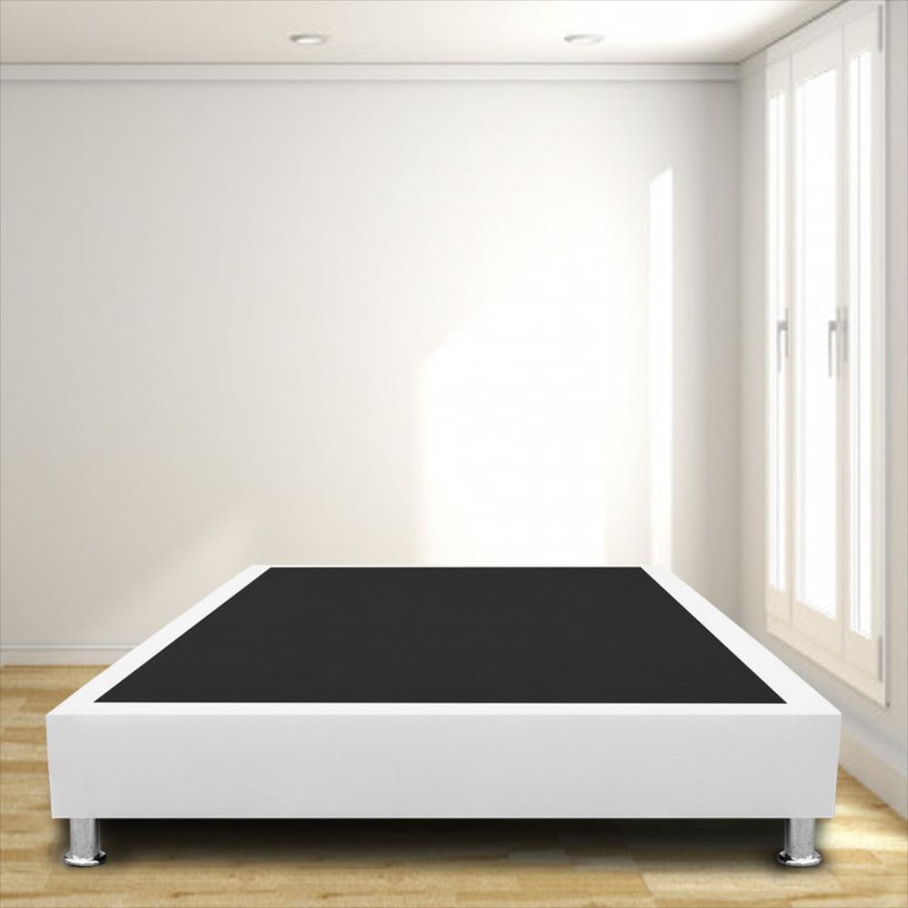 Base Cama Magic Class Sommier 140X190 Microfibra Blanco