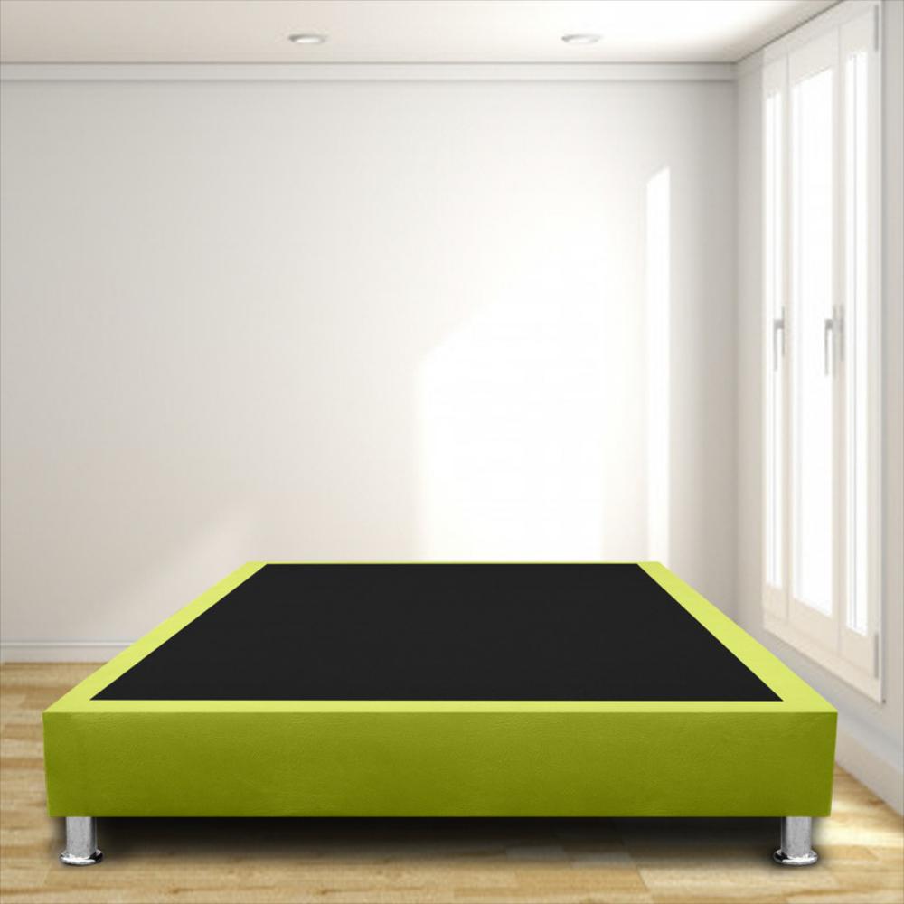 Base Cama Magic Class Sommier 140X190 Microfibra Verde