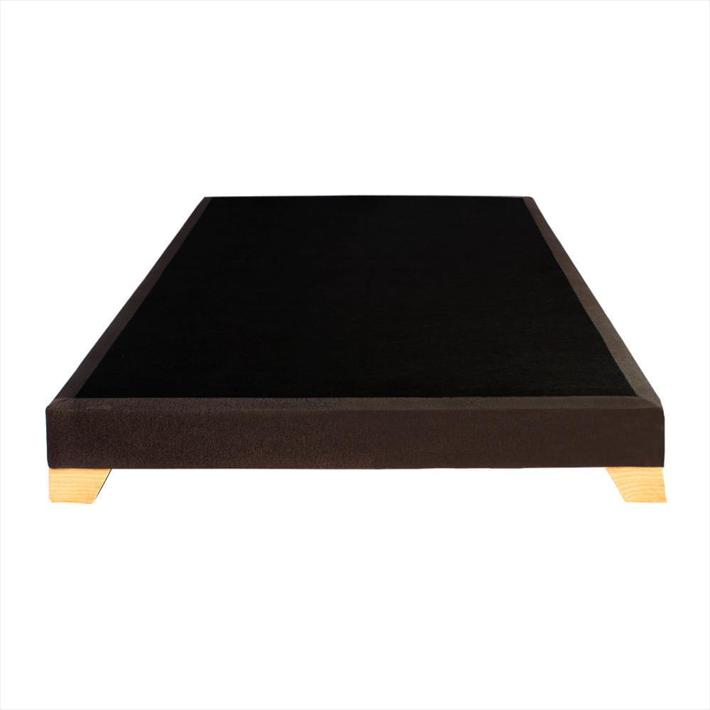 Base Cama Pata Escuadra Madera Queen Café 160X190