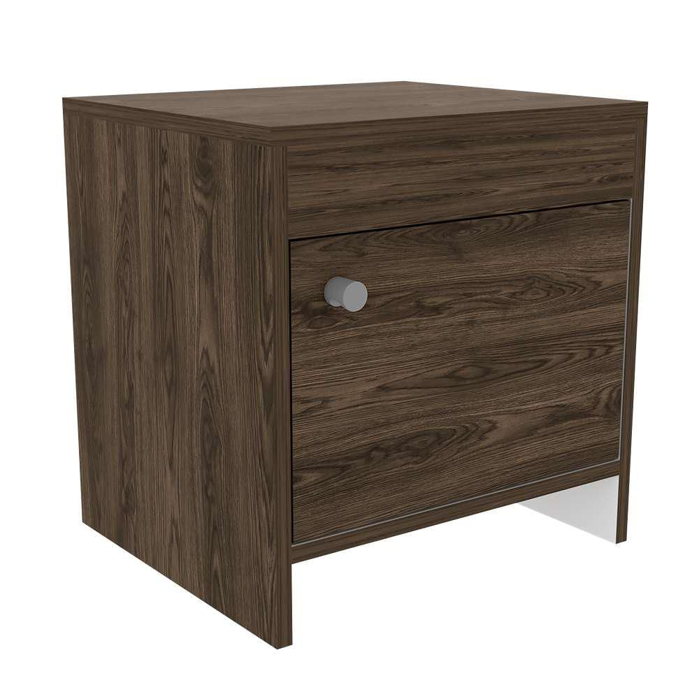 Mesa De Noche Colore Coñac 40 Cm Con Una Puerta img #1