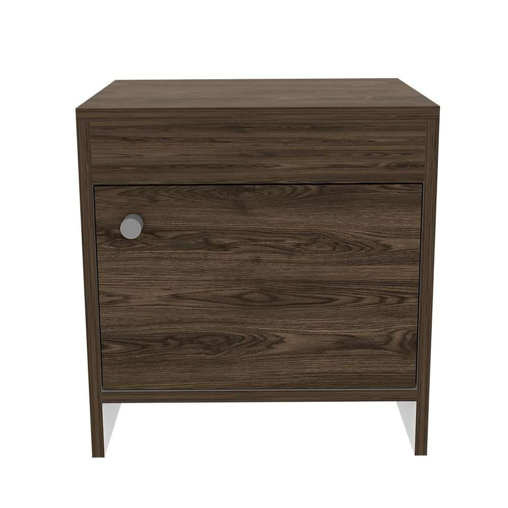 Mesa De Noche Colore Coñac 40 Cm Con Una Puerta img #3