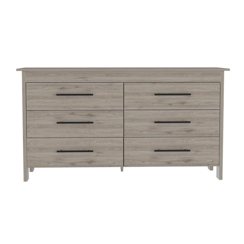 Comoda Clasica Y Elegante Con 6 Cajones Beige