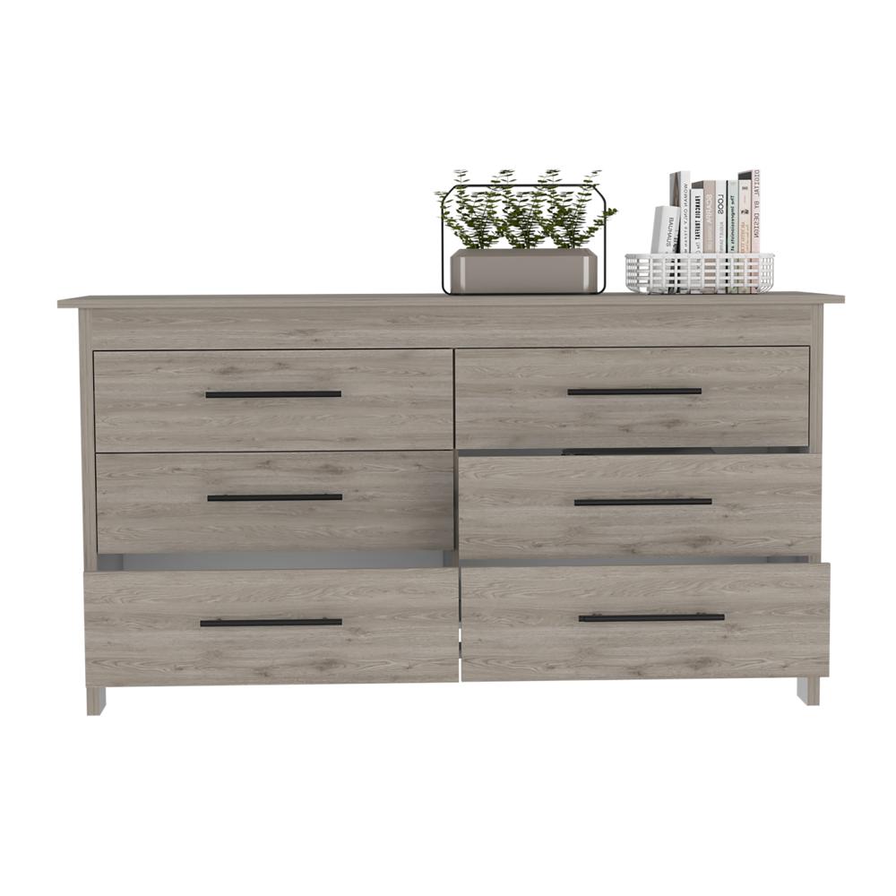 Comoda Clasica Y Elegante Con 6 Cajones Beige img #3