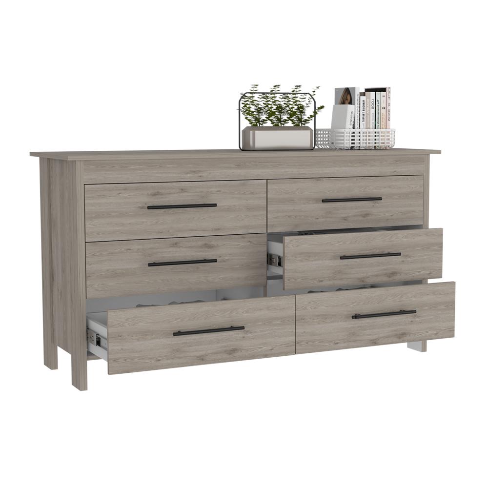 Comoda Clasica Y Elegante Con 6 Cajones Beige img #4