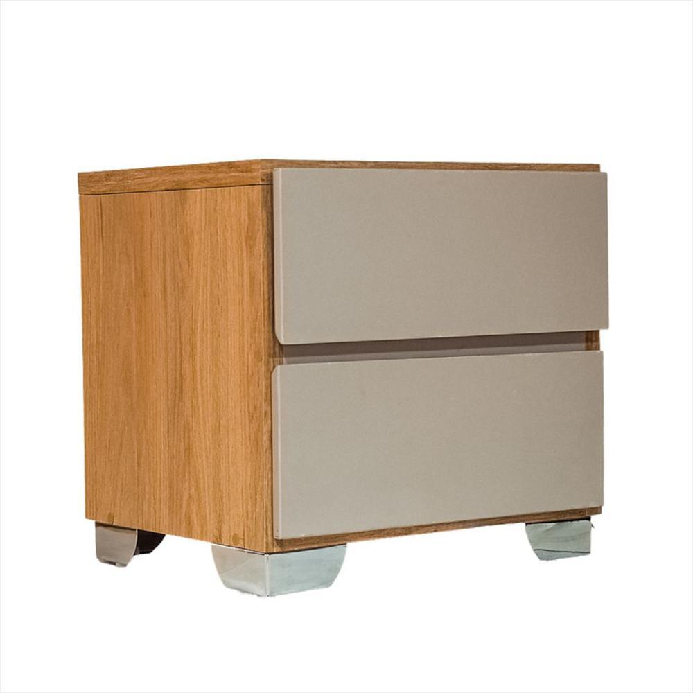 Mesa De Noche Moderna De 2 Cajones img #2