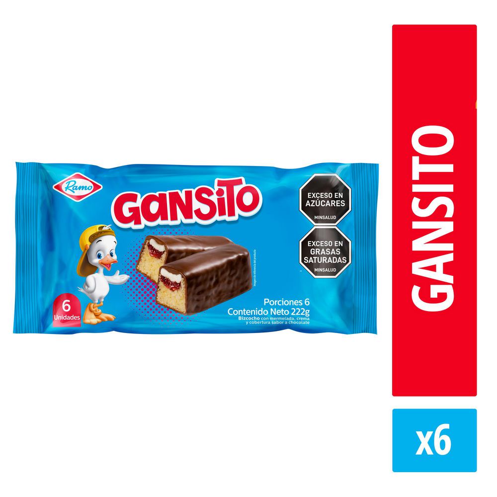 Gansito GANSITO x6und (222  gr)