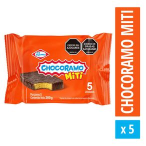 Ponqué CHOCORAMO Miti x5und (200  gr)