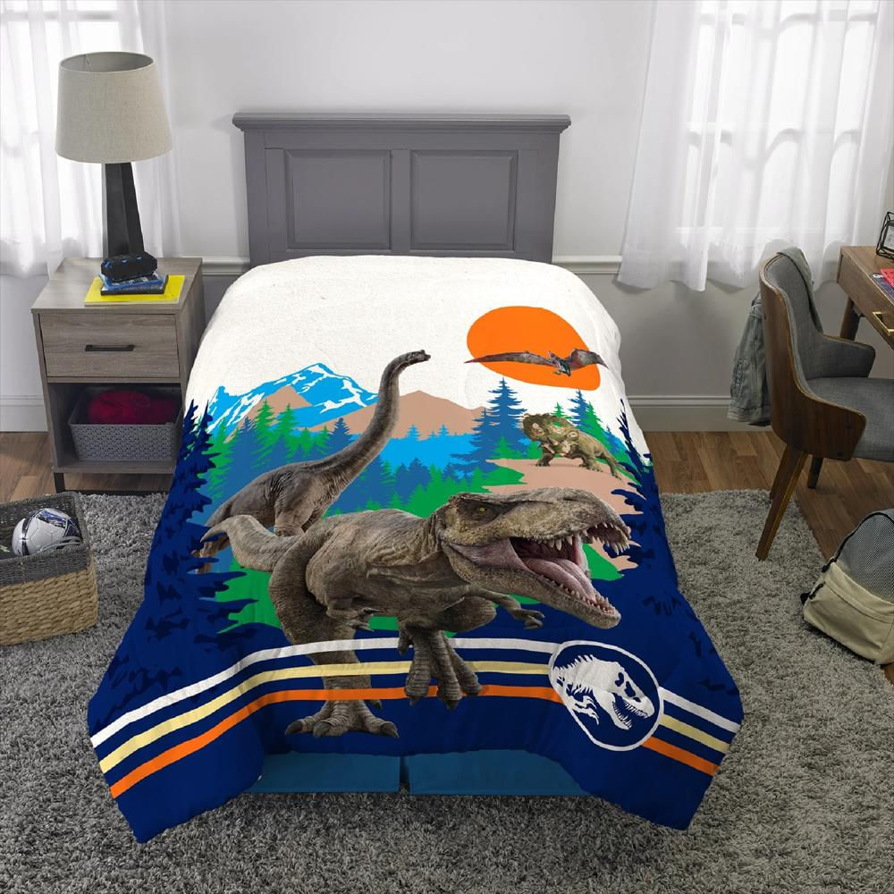 Edredón Doble Faz Jurassic World Cama Doble O Sencilla img #3