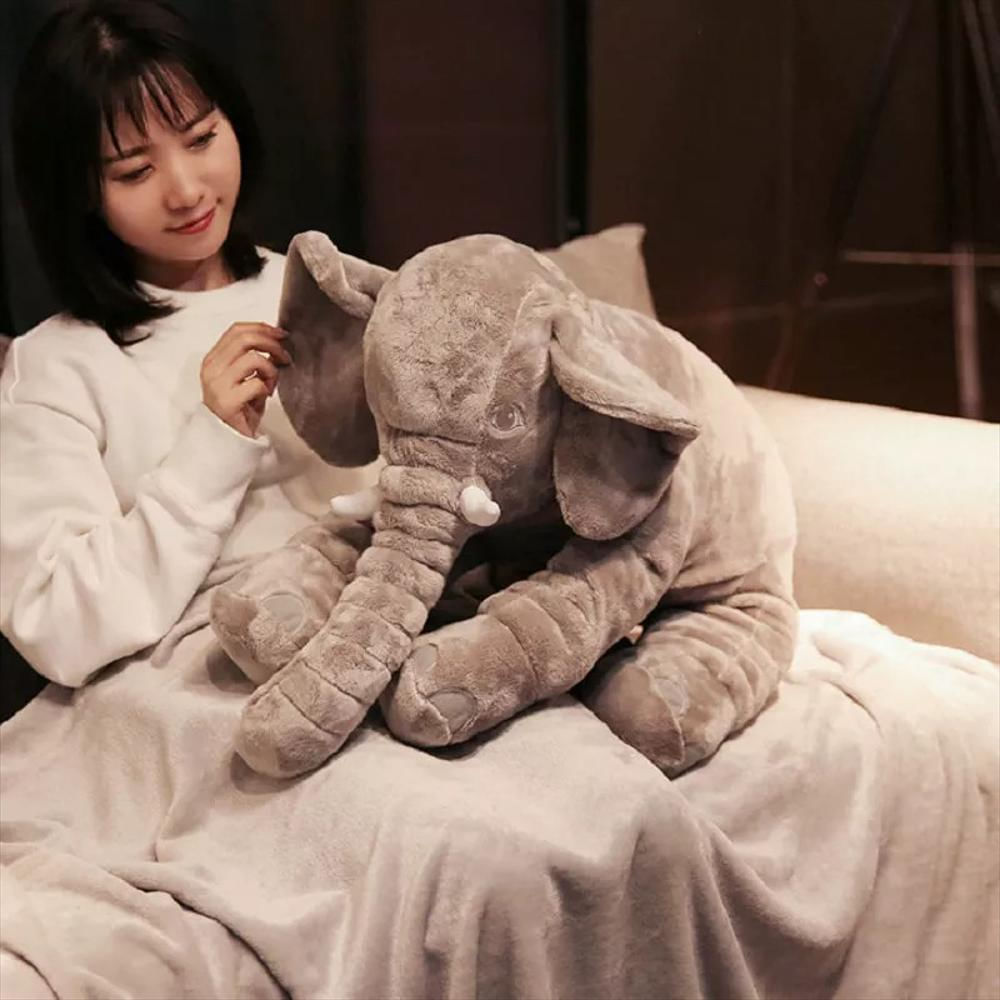 Elefante Almohada + Cobija Abrazadora Bebe 60 Cm Relajante Color Purpura img #2
