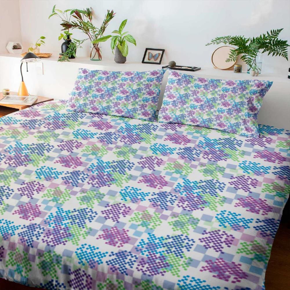 Juego Sabana Beldess Algodón 144 Hilos Cama King (Estampada) img #1