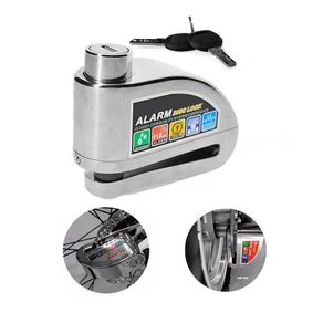 Candado Para Moto Alarma Freno Disco Bicicleta Inoxidable