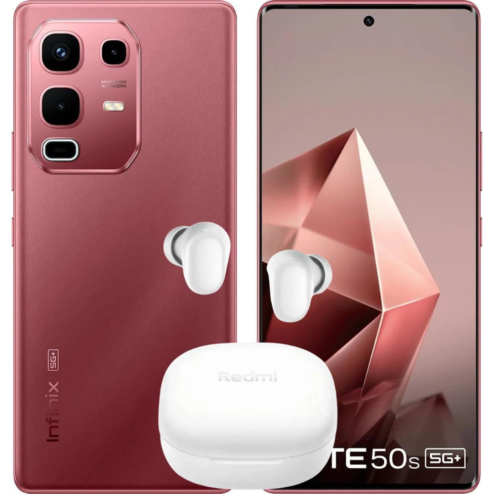 Celular Infinix Note 50S 5G 256Gb 8Ram Rojo + Buds 6 Play