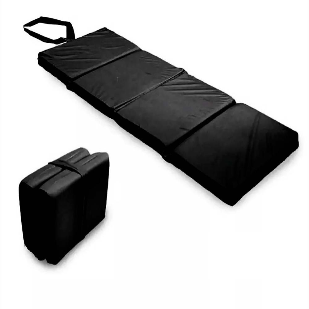 Colchoneta Modular Plegable De Camping Negra 180X60x5