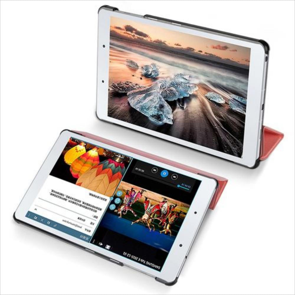 Funda De Cuero Para Samsung Galaxy Tab A 8.0 2019(T290/T295) Oro Rosa img #3