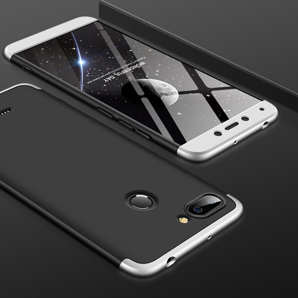 Gkk Empalme Tres Etapa Plena Cobertura Pc Caso De Xiaomi Redmi 6 (Negro + Plata) img #1