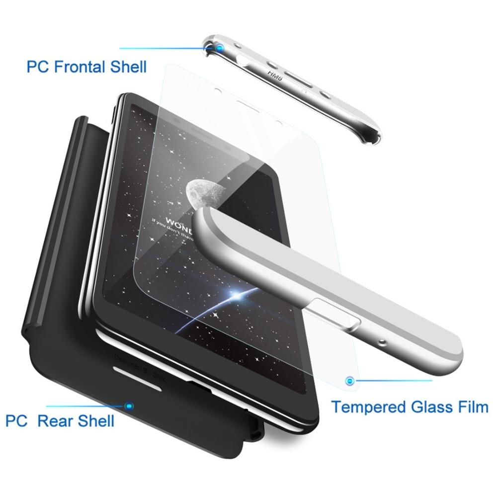 Gkk Empalme Tres Etapa Plena Cobertura Pc Caso De Xiaomi Redmi 6 (Negro + Plata) img #3