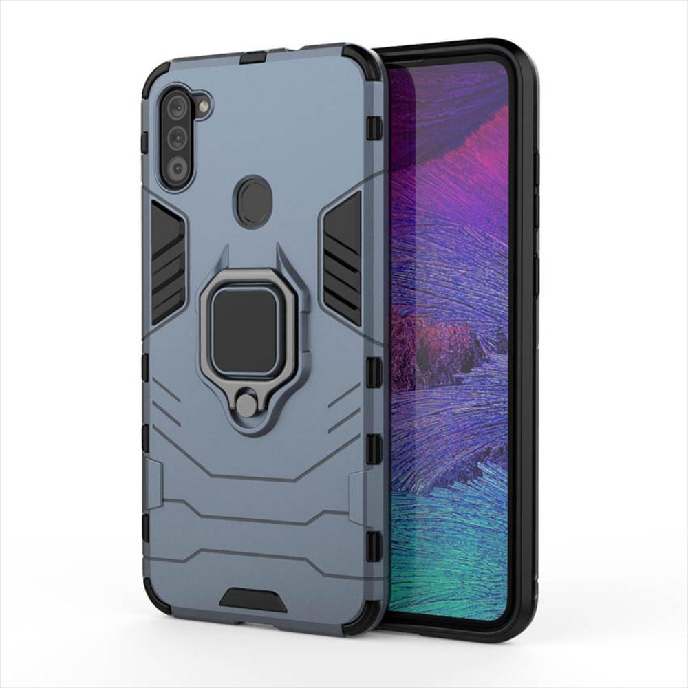 Para Funda Samsung Galaxy A11 Protector Caso Azul Marino img #1