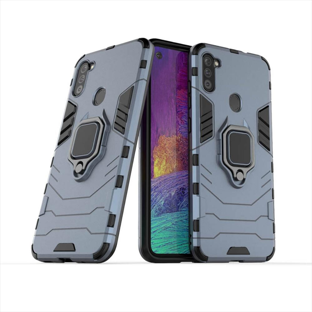 Para Funda Samsung Galaxy A11 Protector Caso Azul Marino img #2